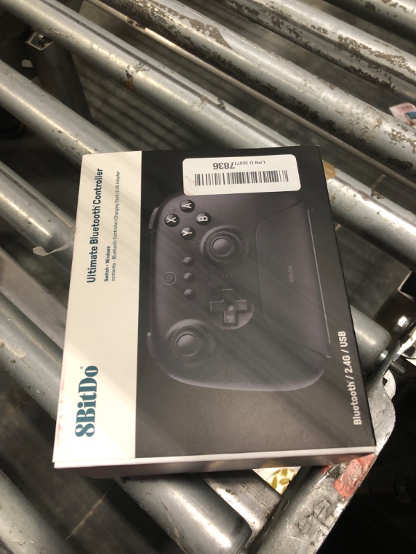 Photo 1 of 8Bitdo Ultimate Bluetooth Controller with Charging Dock, Wireless Pro Controller with Hall Effect Sensing Joystick, Compatible with Switch, Windows and Steam Deck (Black)
