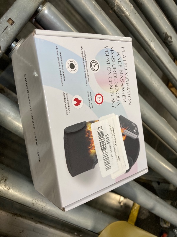 Photo 1 of  *** USED *** Cordless Heated Knee Massager with 3 Heating Levels 3 Vibrations Built-in 4000mAh Battery Knee Heating Pad for Knee Pain Relief Heating Pad for Knee, Shoulder, Elbow (Black)