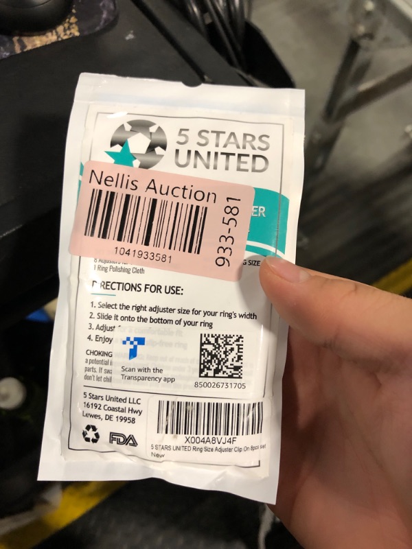 Photo 1 of **RING NOT INCLUDED** 5 STARS UNITED Ring Sizer Adjuster for Loose Rings - 8 Pack Easy-Clip Guards, Fits Flat Bands Up to 8mm, Spacers & Tighteners, Reduces Size by 0.5-1, Invisible Design for Women & Men