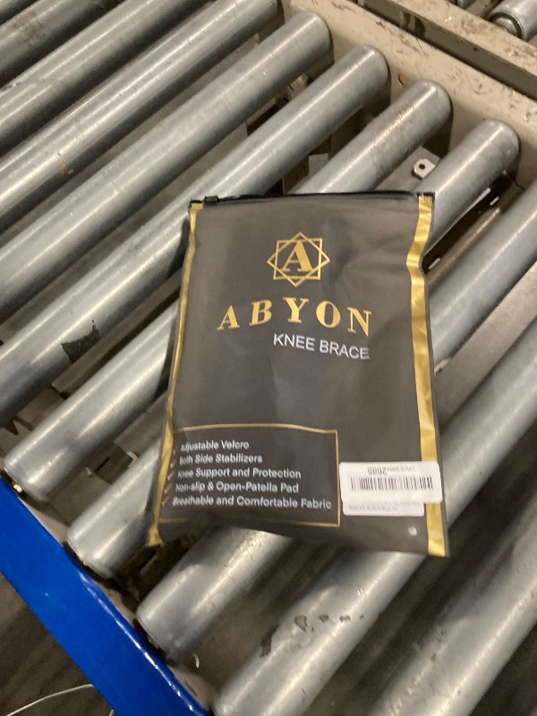 Photo 1 of ABYON Knee Brace for Women & Men Meniscus Tear, ACL, Arthritis, Knee Support with Triple Side Stabilizers and Adjustable 360° Wraparound Strap for Maximum Knee Pain Support and Fast Recovery - Please Check How To Size Video