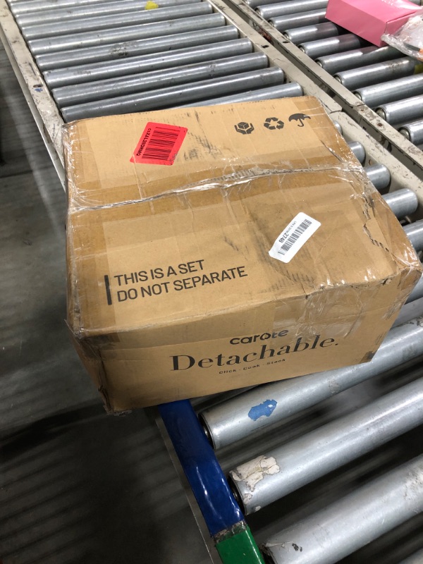 Photo 1 of CAROTE 23pcs Pots and Pans Set Non Stick, Cookware Sets, Kitchen Set, Oven/Dishwasher/Fridge Safe, Space Saving Pots Set, Nonstick Set with Versatile Detachable Handle, Induction RV Set, Black