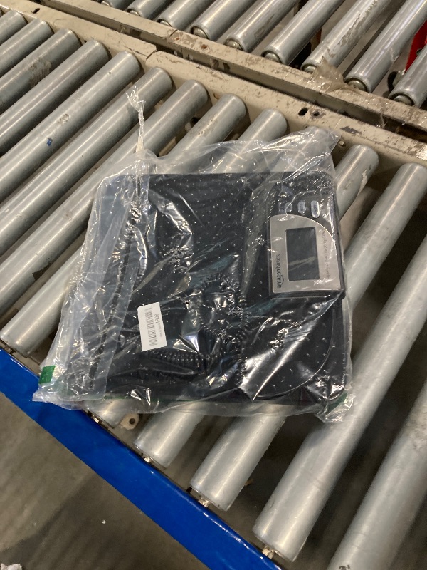 Photo 1 of Amazon Basics Digital Postal Scale Heavy Duty, Aluminium Platform, 660 lb Capacity, 1 Ounce Readability, Black