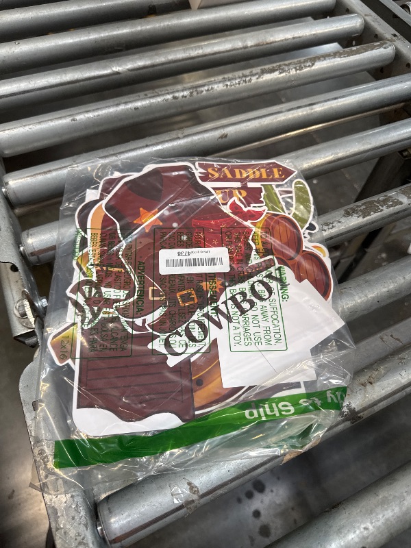 Photo 1 of 10 Pcs Western Cowboy Honeycomb Centerpieces Wild West Party Decorations Western Centerpieces for Tables 3D Double Sided Stand Cards Rodeo Themed Party Decorations