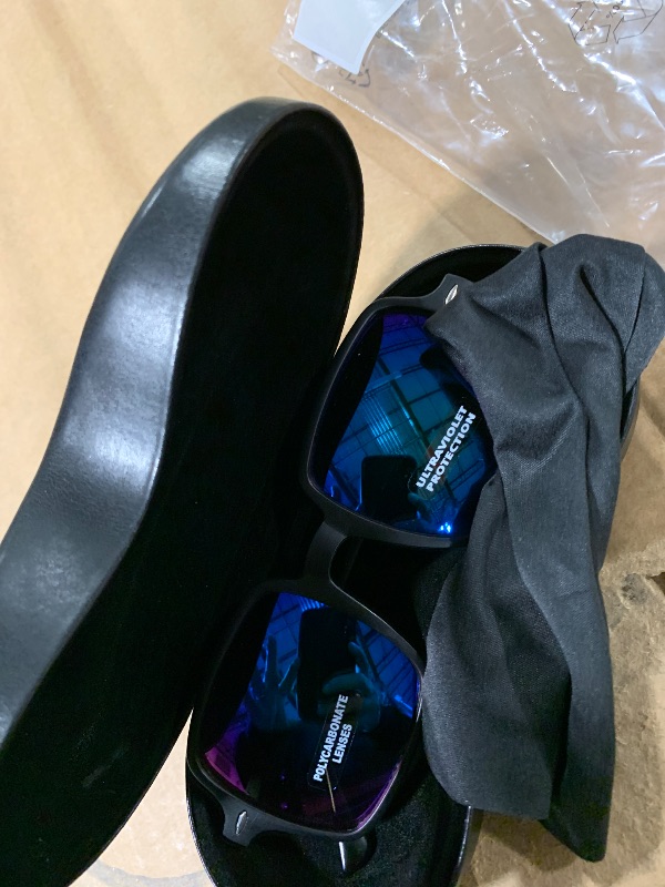 Photo 1 of Matte Black Shaded Men Sunglasses. 