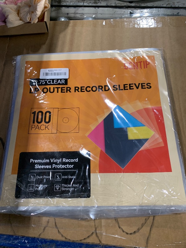 Photo 1 of 100-Pack Gatefold Vinyl Outer Sleeves-12.75" Record Sleeves Outer-Clear Professional Vinyl Record Storage Protector for Single & Double LP Album Covers (Outer Sleeves)