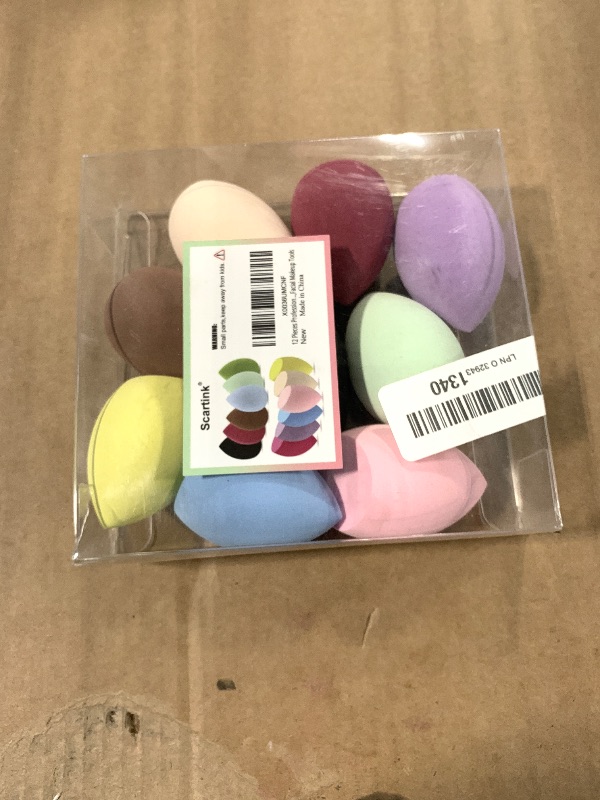 Photo 1 of 12 Pieces Professional Makeup Sponge Set,Latex Free Flawless Soft Setting Face Puffs,Multicolor Beauty Sponge Blender Cosmetic Applicator for Powder,Liquid,Facial Makeup Tools