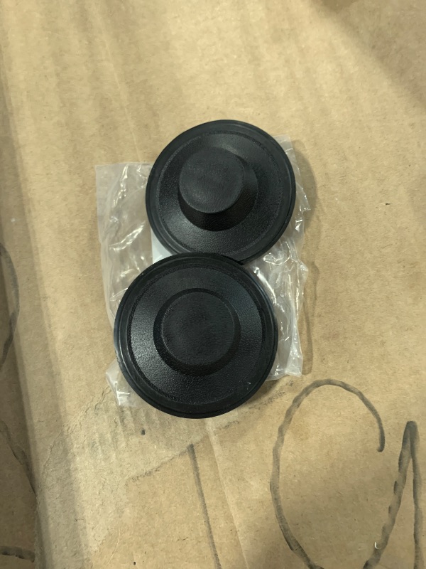 Photo 1 of (2 Pack) Exact Replacement for InSinkErator STP-PL/STPPL Black Rubber Sink Stopper for Garbage Disposal – Compatible with Standard 3-1/2" Drains from Kohler, Waste King, Whirlpool, and More