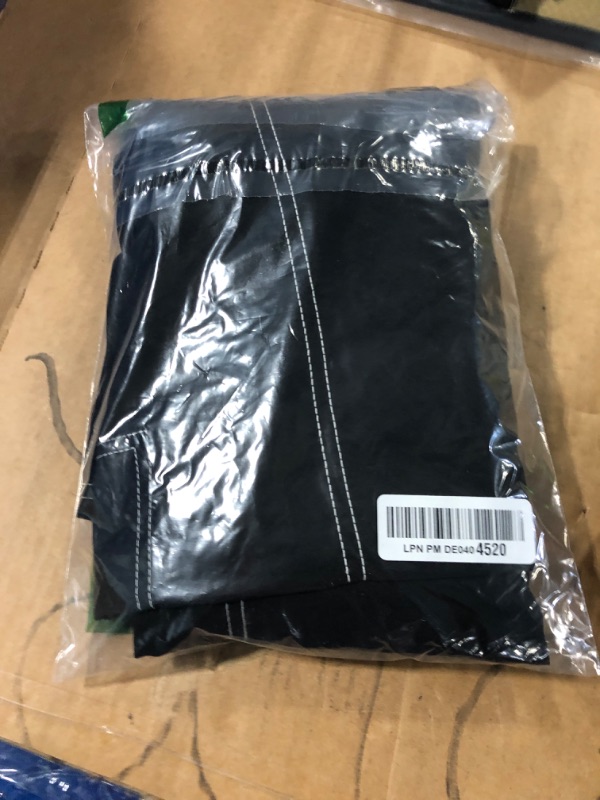 Photo 1 of GORGLITTER Women's Baggy Cargo Pants High Waisted Y2K Straight Leg Parachute Pants with Pockets Black Large