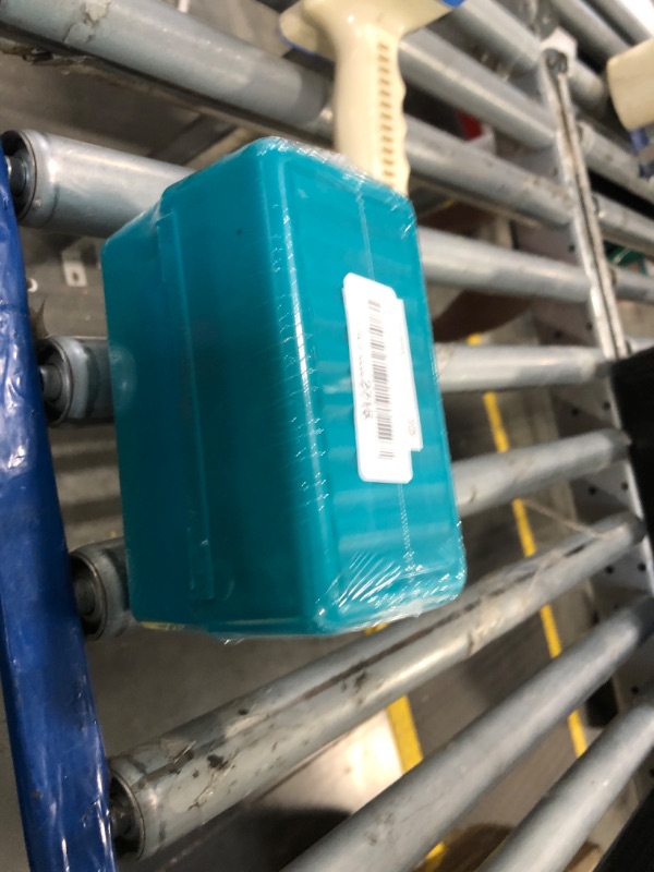 Photo 1 of H4D 3x5 Index Card Holder with 100 Heavyweight Ruled Index Cards and 25 Plastic Dividers, Teal
