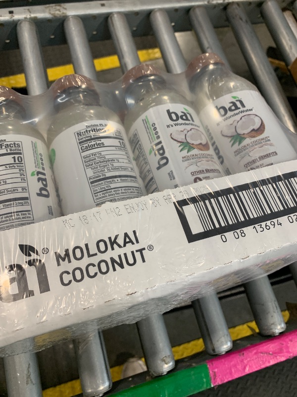 Photo 1 of ***EXPIRED***Bai Antioxidant Infused Water Beverage, Molokai Coconut, with Vitamin C and No Artificial Sweeteners, 18 Fluid Ounce Bottle, 12 Pack