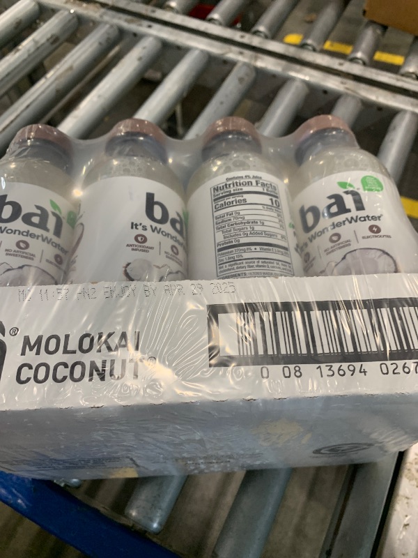 Photo 1 of ***EXPIRED***Bai Antioxidant Infused Water Beverage, Molokai Coconut, with Vitamin C and No Artificial Sweeteners, 18 Fluid Ounce Bottle, 12 Pack