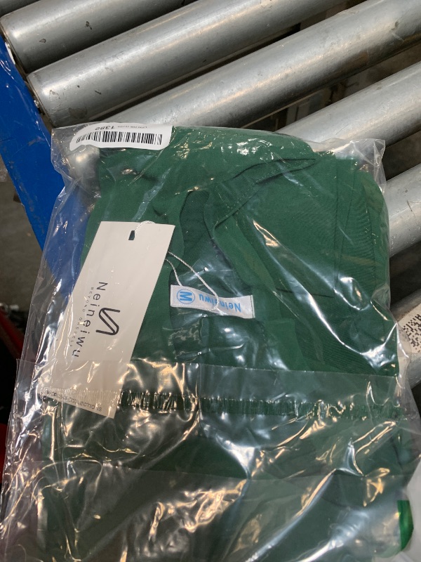 Photo 1 of Neineiwu Womens Short Sleeve Chiffon Tops Casual Batwing Sleeve Blouses and Tops (Dark Green,Medium)