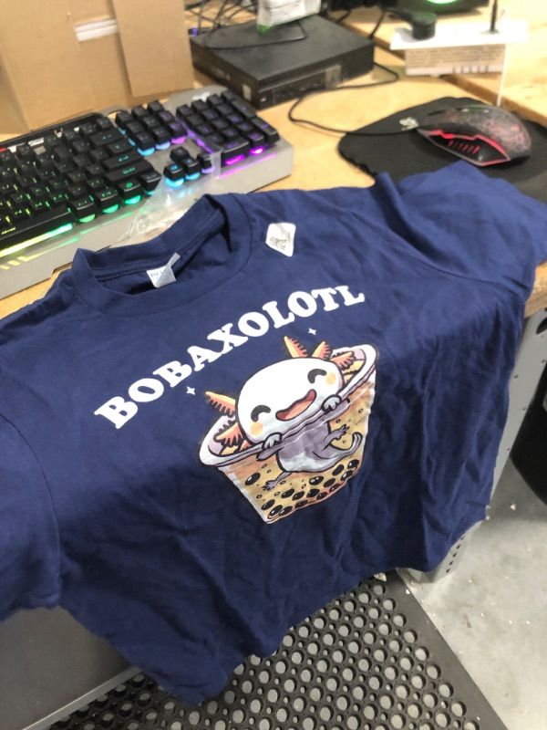 Photo 1 of Axolotl Boba Tea Bubble Tea Milk Tea Anime Axolotl Funny T-Shirt L