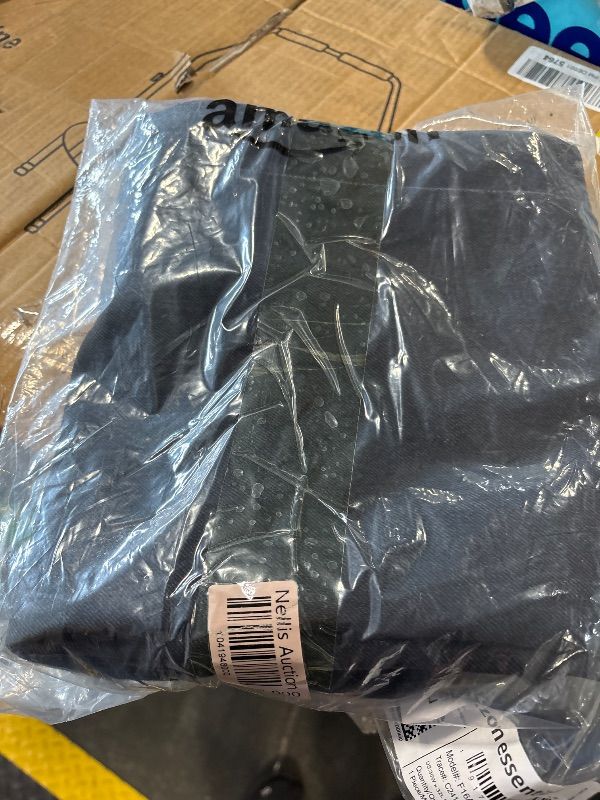 Photo 1 of Amazon Essentials Men's Classic-Fit Wrinkle-Resistant Flat-Front Chino Pant (Available in Big & Tall), Black, 35W x 32L
