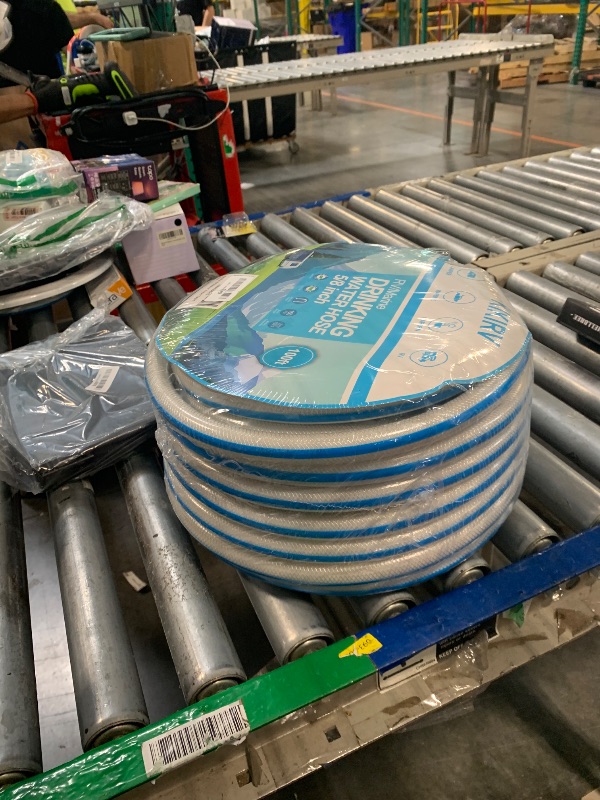 Photo 1 of 100ft RV Water Hose - Drinking Water Hose Contains No Lead, No BPA - Flexible Leak-Free Design - Upgrade Strain Relief Ends - 5/8" Inside Diameter