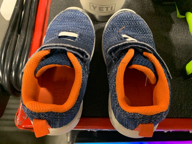 Photo 1 of **WEAR AND TEAR** Simple Joys by  Carter's Unisex Kids and Toddlers Jordynn Knitted Athletic Sneaker size 8M