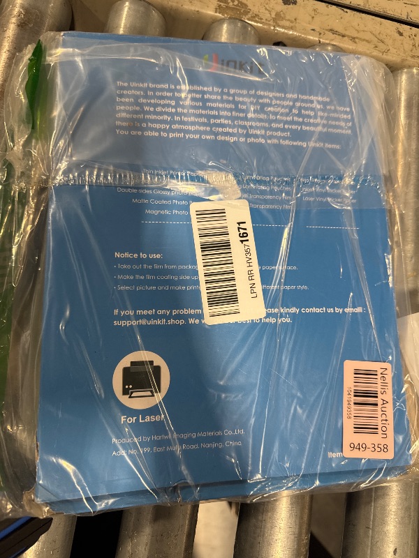 Photo 1 of Uinkit 100 Sheets Laser Transparency Film 8.5x11 Color Transparent Paper OHP Clear Overhead Projector Film 8.5x11" for Laser Jet Printer Copier Copy Copies Photo Transparent Film A4 Letter Size