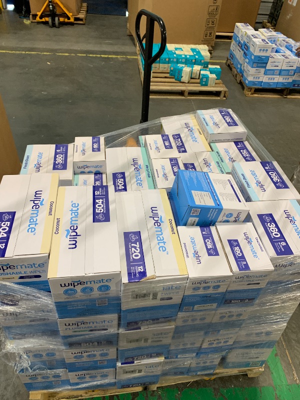 Photo 1 of Wipemate ULTRA Flushable Butt Wipes, Soothing Vitamin E & Aloe, 99% Water, Coconut Scent Premium Super Soft Hygiene Wipes, Septic & Sewer Safe, 12 Premium Flip-Top Packs, 42 Wipes Per Pack 504 ct, Wipemate ULTRA Flushable Butt Wipes, Soothing Vitamin E & 