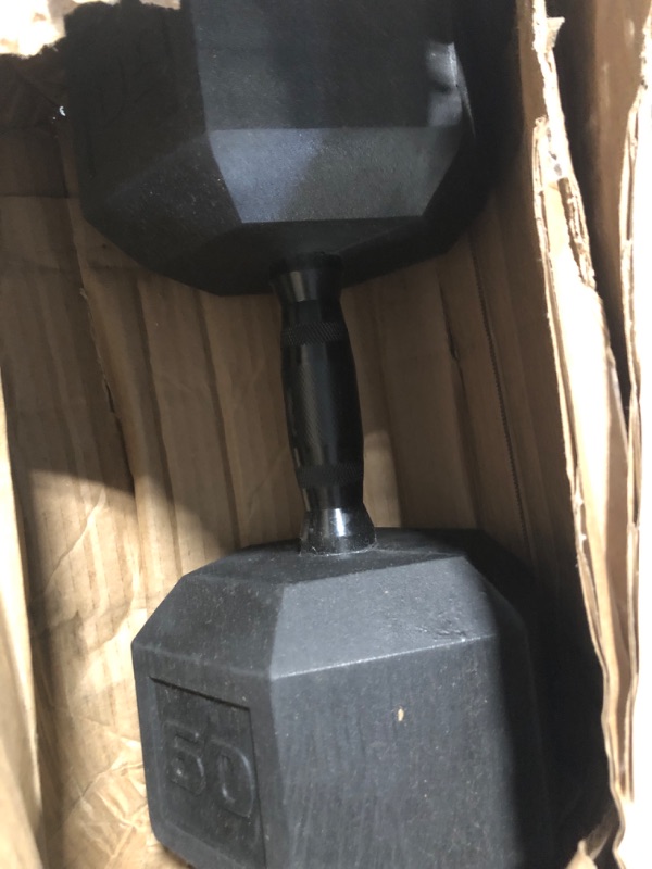 Photo 1 of ****AS IS/ NO RETURNS - SALE FINAL**** 50 POUND DUMBBELL UNKNOWN BRAND