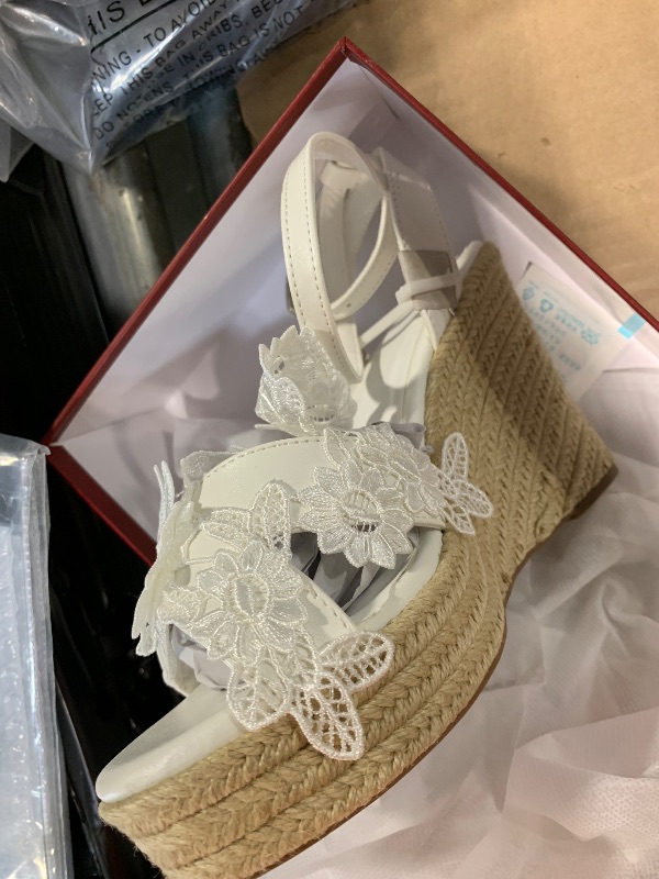 Photo 1 of ***SIMILAR PRODUCT***
Womens Espadrilles Wedges Sandals Heels Open Toe Tie Lace Up Platform Ankle Strap Summer Dress Shoes. 7