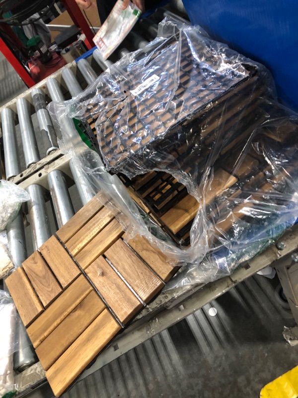 Photo 1 of 10 Pcs Interlocking Deck Tiles, Patio Floorin