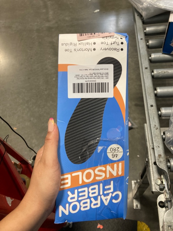 Photo 1 of 1 Pair Carbon Fiber Insole for Men Women Rigid Carbon Fiber Shoe Insert Carbon Fiber Foot Plate for Hallux Rigidus Limitus, Turf Toe?Morton's Toe (11.05” / 280mm - Men's 10.5 / Women's Size 11.5)