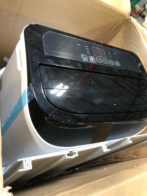 Photo 1 of 12,000 BTU Portable Air Conditioner Cools Up to 500 Sq.Ft, 3-IN-1 Energy Efficient Portable AC Unit with Remote Control & Installation Kits for Large Room, Campervan, Office, Temporary Space