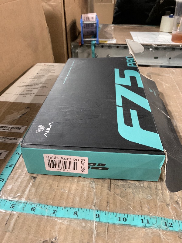Photo 1 of AULA F75 Pro Wireless Mechanical Keyboard,75% Hot Swappable Custom Keyboard,RGB Backlit,Pre-lubed Linear Switches,Side Printed PBT Keycaps Mechanical Gaming Keyboards,Gradient Blue