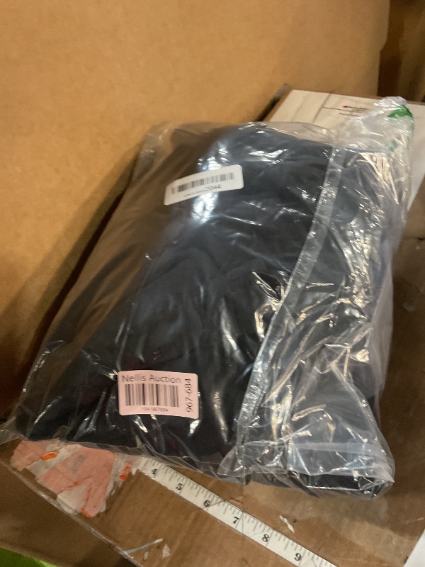 Photo 1 of **MISSING ROBE BELT** Amazon Essentials Women's Mid-Length Plush Robe (Available in Plus Size), Black, Medium