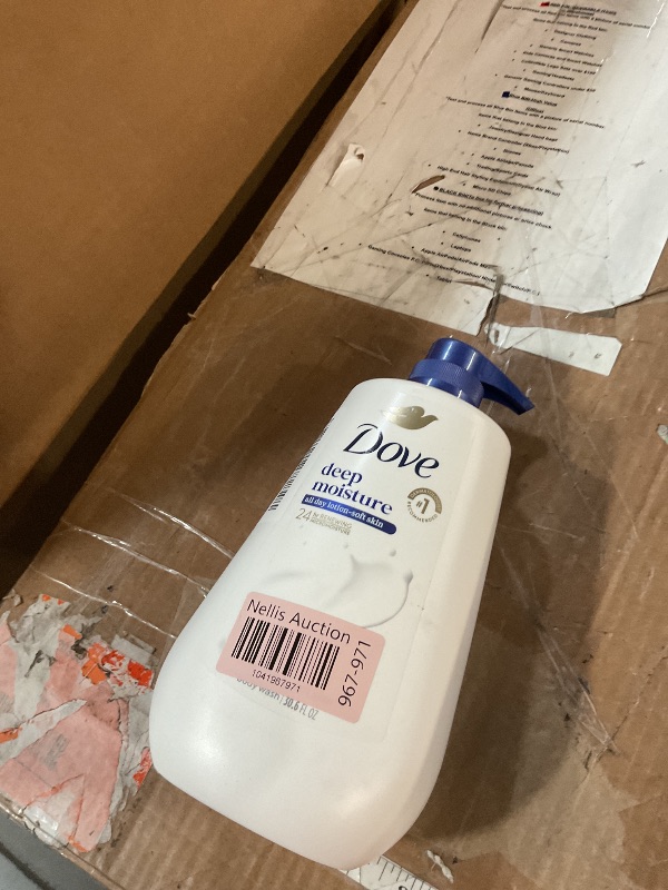 Photo 1 of *FACTORY SEALED*
*NONREFUNDABLE*
Dove Body Wash Deep Moisture for 24hr Lotion-Soft Skin Moisture Moisturizing Skin Cleanser with No Sulfates No Parabens 30.6 oz