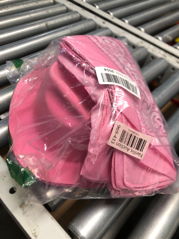 Photo 1 of **MISSING HALF** 48 Pcs Western Pink Cowboy Party Hat Set with 24 Felt Hats and 24 Paisley Bandanas for Kids Costume