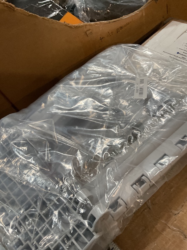 Photo 1 of Dyforce 17.5 Inch Folding Step Stool 400lbs Capacity Sturdy Plastic Foldable Step Stools for Adults Stepping Stool with Handle Easy to Carry Handle Folding Stool Ideal for Kitchen (Grey 1PC)