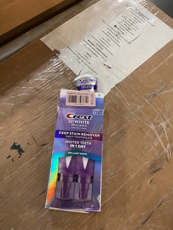 Photo 1 of *NONREFUNDABLE*
Crest 3DWhite Brilliance Deep Stain Remover Brilliant White Toothpaste - 3.1oz/2pk