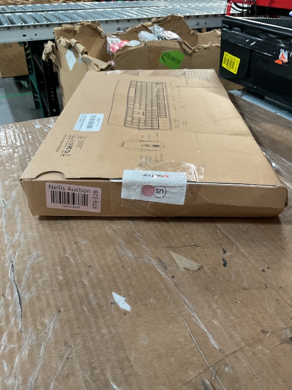 Photo 1 of (Used)(minir damage) MEETION Wireless Keyboard and Mouse, Full-Sized Cordless Keyboard with Wrist Rest and 3 DPI Adjustable Mouse, 2.4G Wireless