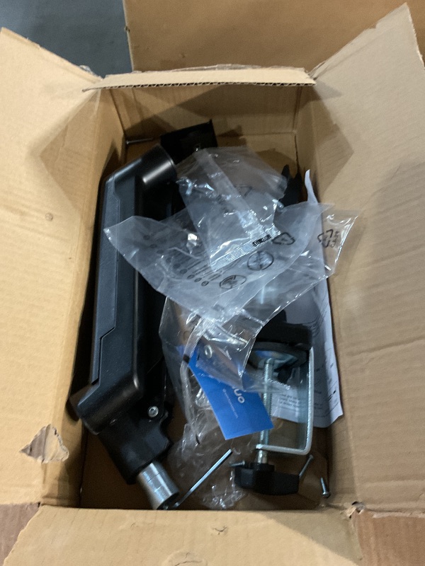 Photo 1 of HUANUO Single Monitor Arm 13-34 Inch, Adjustable Gas Spring Arm, Monitor Desk Mount for 4.4-22lbs, VESA 75/100mm with C-Clamp/Grommet Base, Ergonomic Stand for Work/Gaming