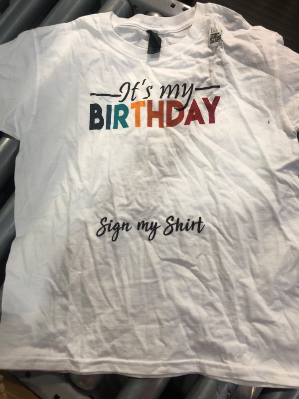 Photo 1 of (childrens medium)(see images) It's My Birthday Sign My Shirt For Men Women Kids Birthday T-Shirt