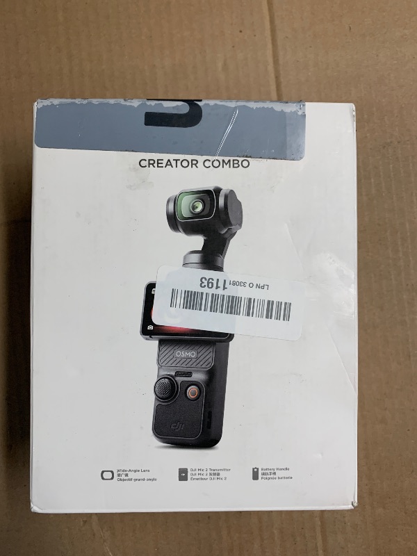 Photo 1 of DJI Osmo Pocket 3 Creator Combo, Vlogging Camera with 1'' CMOS, 4K/120fps Video, 3-Axis Stabilization, Face/Object Tracking, Fast Focusing, Mic Included for Clear Sound, Digital Camera for Photography