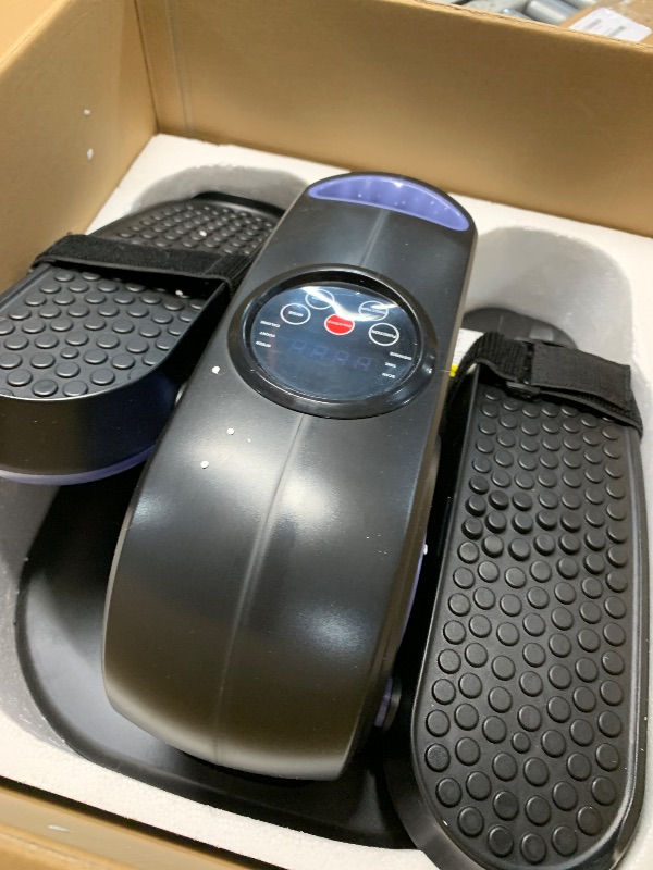 Photo 1 of ARTHOOT Under Desk Elliptical Machine, Ellipse Exerciser as Seen on TV for Seniors with Remote Control & 12 Adjustable Speeds, Elliptical Machine for Home (Blue)