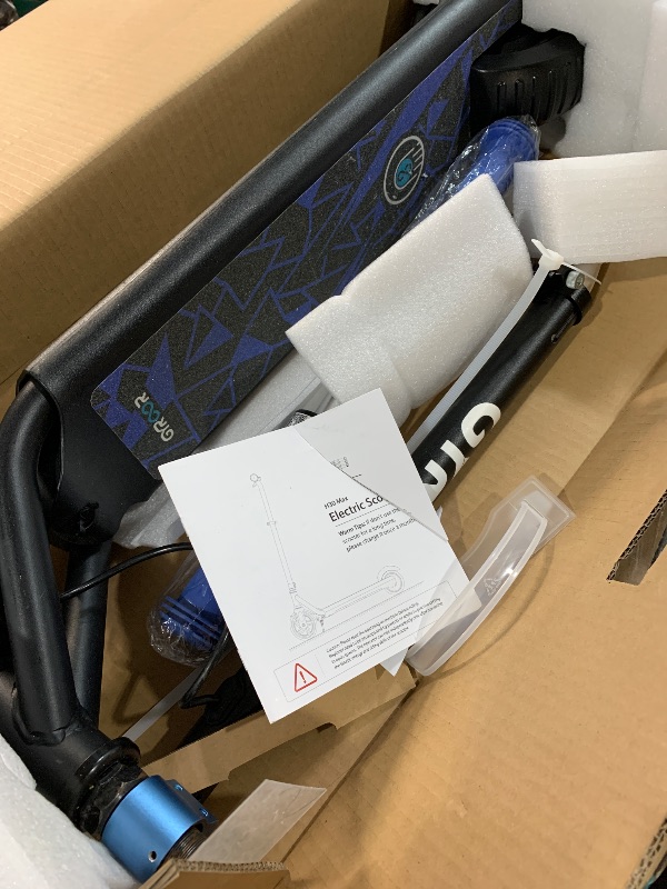 Photo 1 of (please see all images) Gyroor Electric Scooter for Kids, E-Throttle 150W Motor LED Display, H30Max-Blue