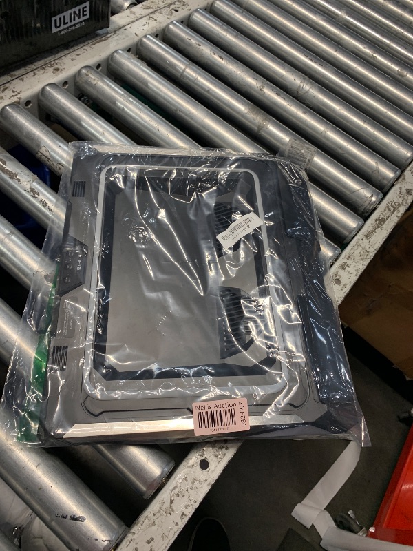 Photo 1 of IETS GT300 Double Blower Laptop Cooling Pad for 14-17 Inch Gaming Laptop, Cooler Pad with Dust Filter, Flexible Rubber Ring, Colorful Lights,Adjustable Mount Stand,Third Gear Speed