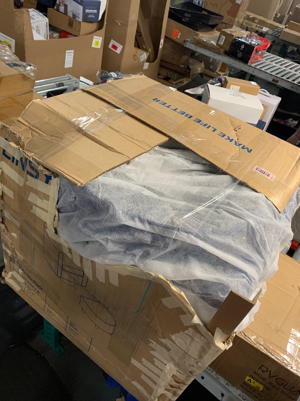 Photo 1 of LINSY Swivel Accent Chair Ottoman Set: Velvet Small Barrel Chair with Foot Rest, Modern Reading Chair Upholstered Armchair with Footrest for Living Room Bedroom Study Room Office (Blue)