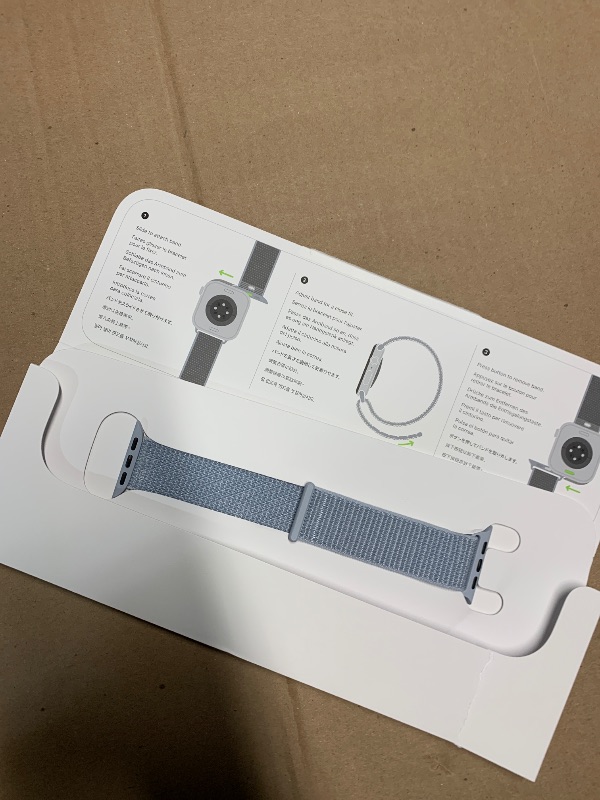 Photo 1 of Apple Watch Series 10 [GPS 42mm case] Smartwatch with Silver Aluminium Case with Blue Cloud Sport Loop. Fitness Tracker, ECG App, Always-On Retina Display, Carbon Neutral