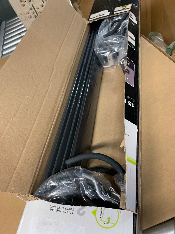 Photo 1 of Rubbermaid 15-Piece FastTrack Garage Wall-Mounted Storage Kit, 4 Rails and 11 Hooks, for Home/House/Tool/Sports/Equipment/Utility Purposes