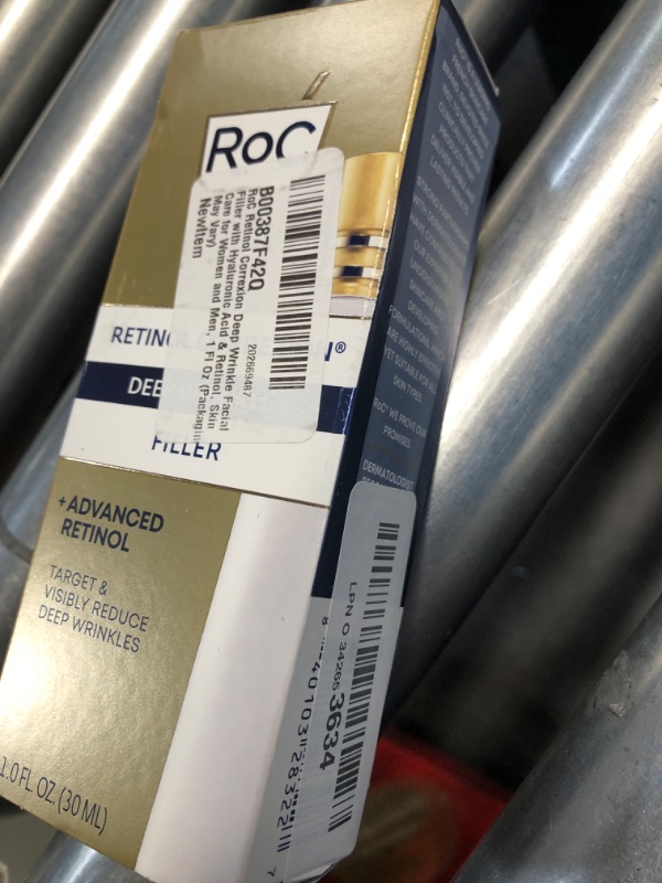 Photo 1 of ** non refundable**RoC Retinol Correxion Deep Wrinkle Facial Filler with Hyaluronic Acid & Retinol, Skin Care for Women and Men, 1 Fl Oz (Packaging May Vary)