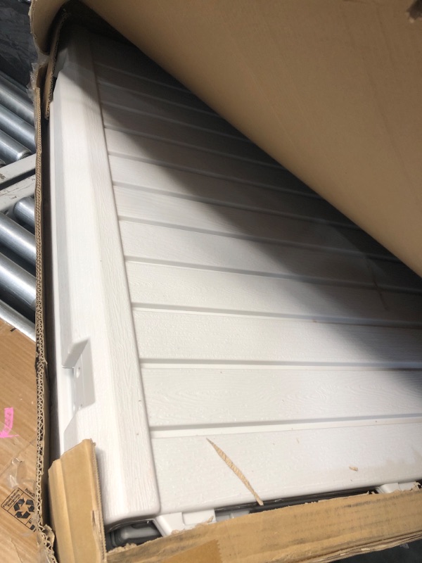 Photo 1 of (PARTIAL SET) (NOT A COMPLETE SET) *PARTS ONLY**
YITAHOME Outdoor Horizontal Storage Sheds w/o Shelf, 35 Cu Ft Lockable Resin Waterproof Shed, Ideal for Garden Tools, Easy to Assemble, Light Gray