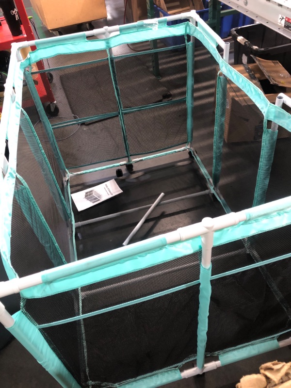 Photo 1 of (used)(missing pieces)(see all images0 POOLHOUR Pool Float Storage – Outdoor Pool Toy Storage Organizer for Pool Noodles, Toys, Floats, Balls, and Equipment