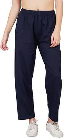 Photo 1 of ***STOCK PHOTO REFERENCE ONLY*** Solid Pure Cotton Lower Comfortable Trousers Ethnic Wear Straight Pants for Women (SIZE M) 