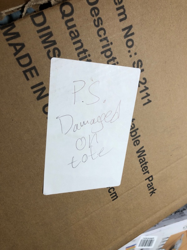 Photo 1 of WELLFUNTIME Inflatable Water Slide, Bounce House with Water Bucket, Deep Pool, Climbing Wall with Rope, Bouncy Castle with Air Blower