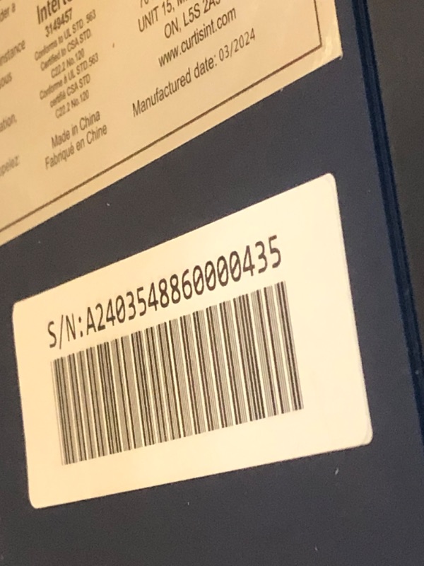 Photo 1 of (used)(dirty) FRIGIDAIRE Gallery EFIC255 Countertop Crunchy Chewable Nugget Ice Maker, 44lbs per Day, Auto Self Cleaning, 2.0 Gen, Navy
