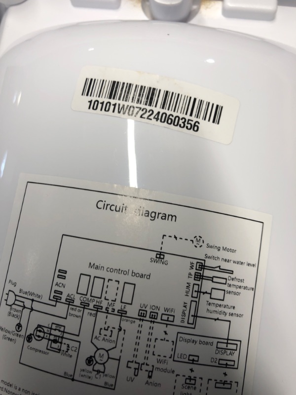 Photo 1 of (used)(see all images) 2500 Sq.Ft Dehumidifier for Home Basement, ANDTE 34 Pints Dehumidifier with Drain Hose with Smart Humidity Control,